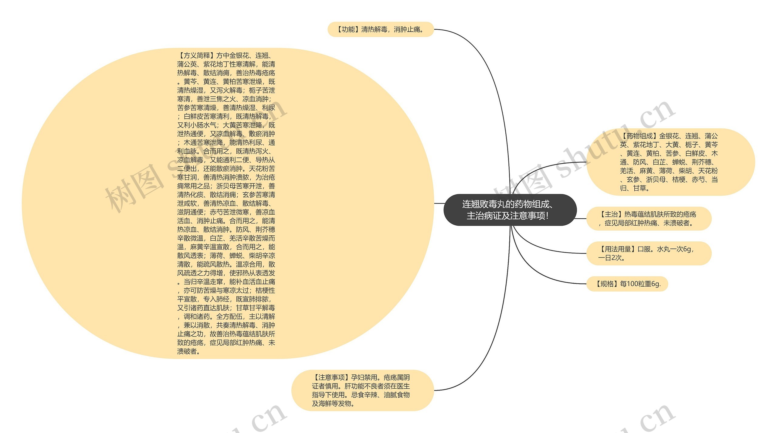 连翘败毒丸的药物组成、主治病证及注意事项！