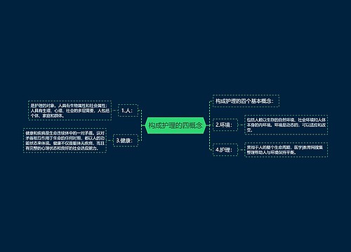 构成护理的四概念