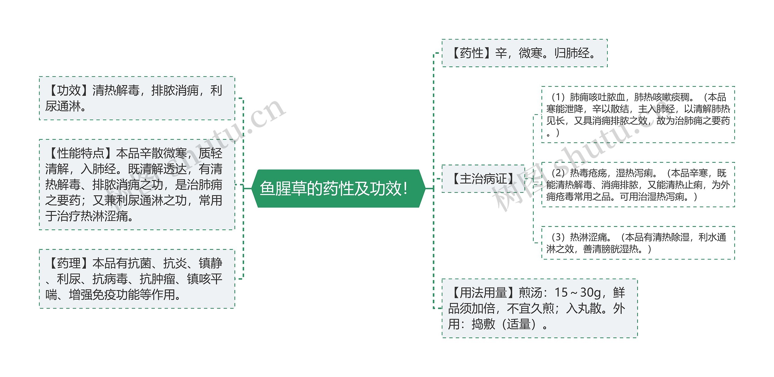 鱼腥草的药性及功效! 鱼腥草的药性及功效!