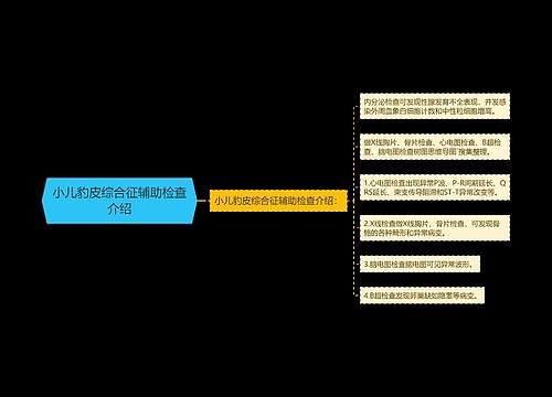小儿豹皮综合征辅助检查介绍