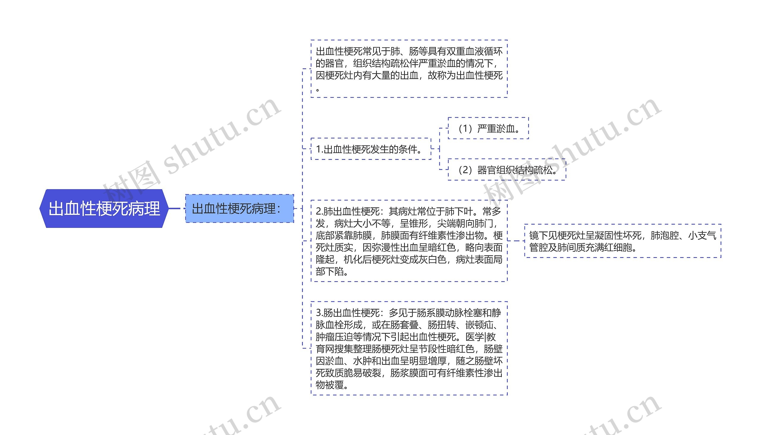 出血性梗死病理思维导图