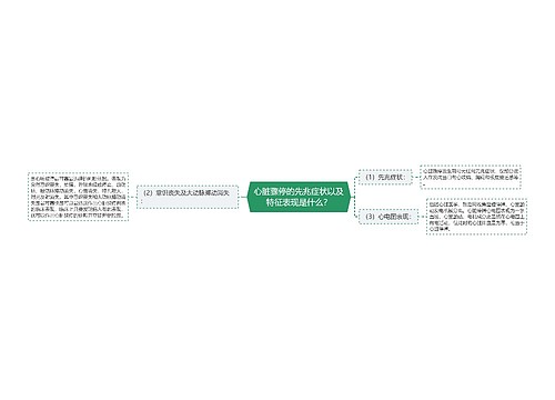 心脏骤停的先兆症状以及特征表现是什么？