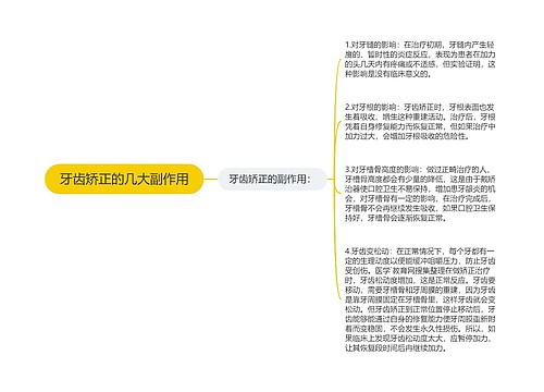 牙齿矫正的几大副作用