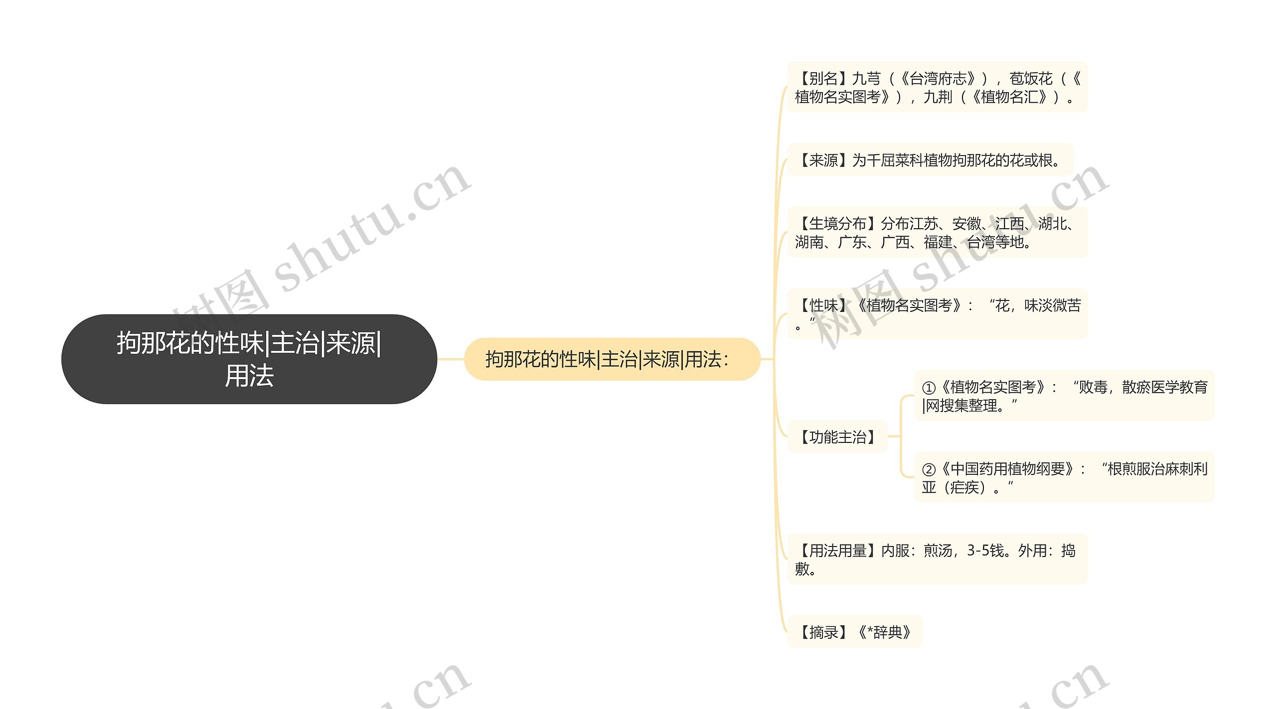 拘那花的性味|主治|来源|用法