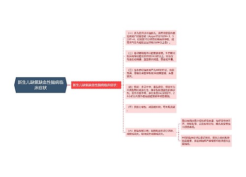 新生儿缺氧缺血性脑病临床症状