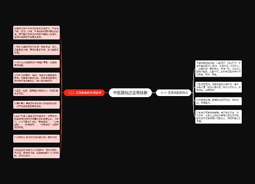 中医基础之正常脉象