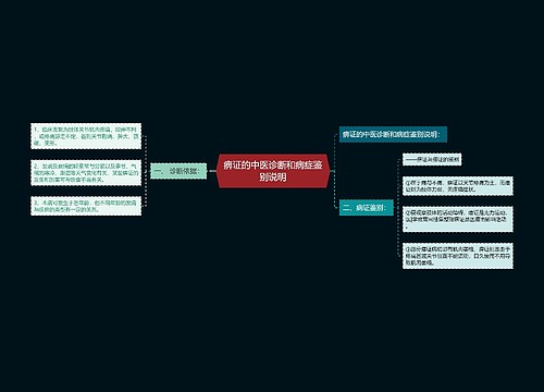 痹证的中医诊断和病症鉴别说明