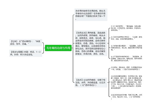 毛冬青的功效与作用