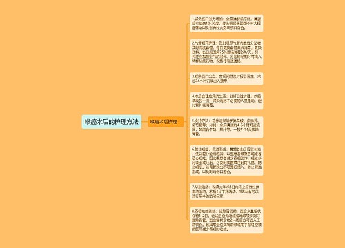 喉癌术后的护理方法