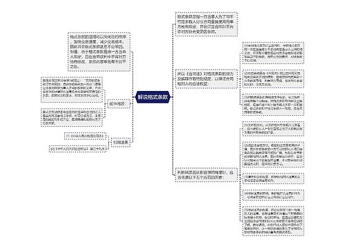 解说格式条款