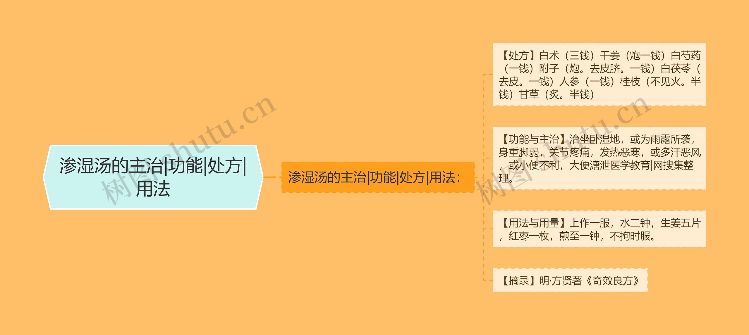 渗湿汤的主治|功能|处方|用法 渗湿汤的主治|功能|处方|用法