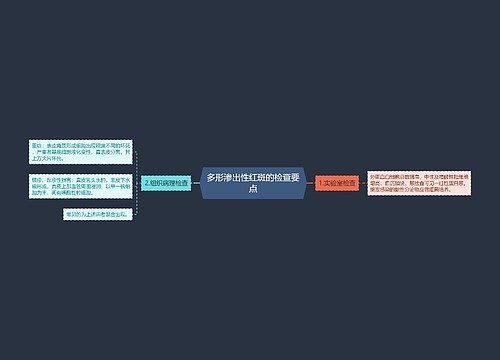 多形渗出性红斑的检查要点