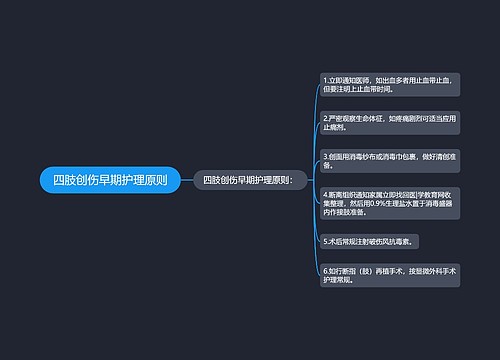 四肢创伤早期护理原则