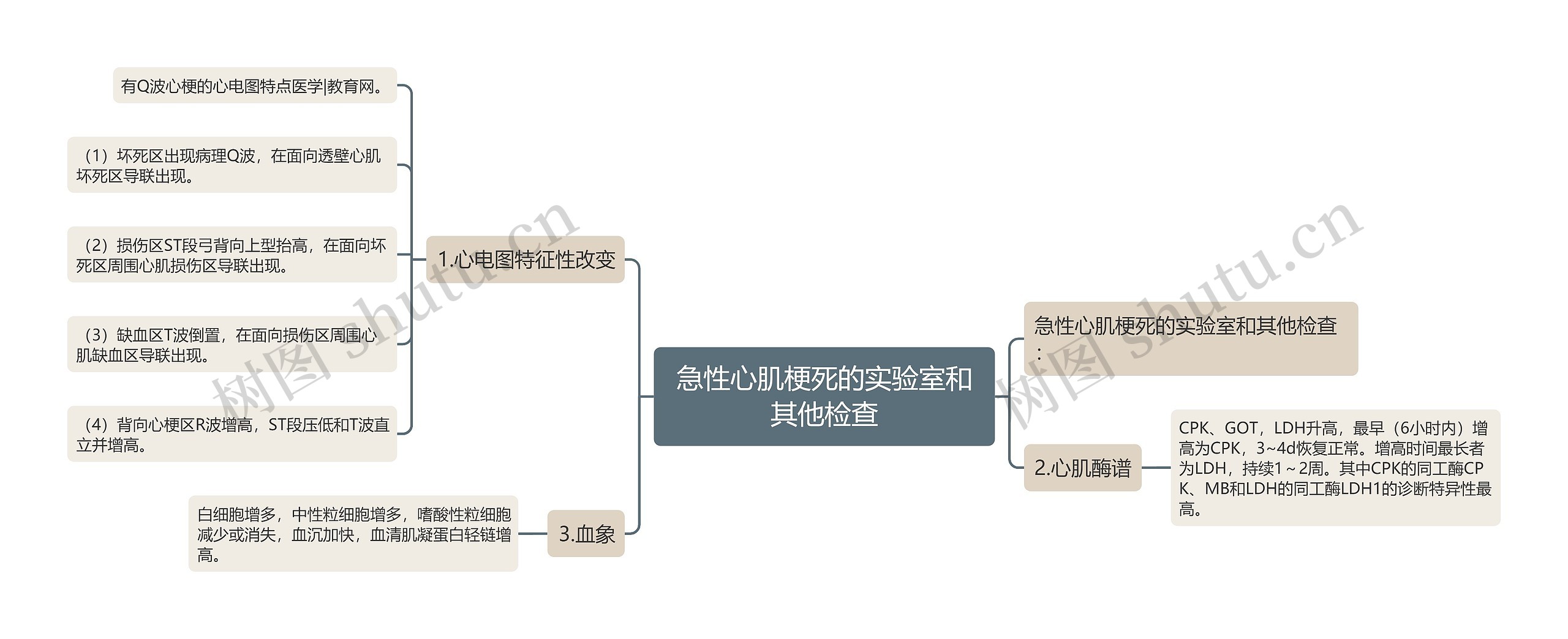 急性心肌梗死的实验室和其他检查