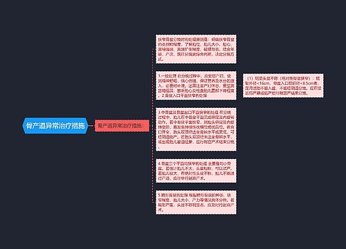 骨产道异常治疗措施