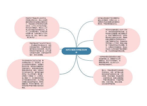 如何才能延长种植牙的寿命