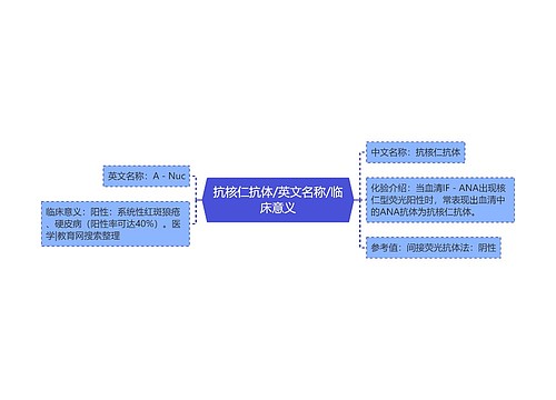 抗核仁抗体/英文名称/临床意义