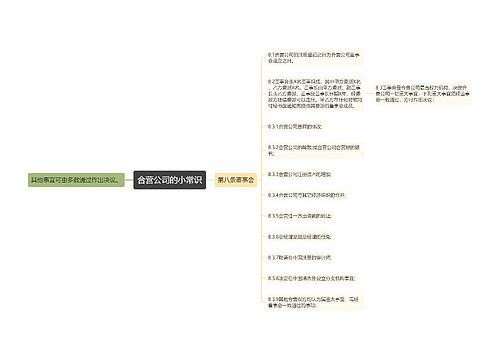 合营公司的小常识