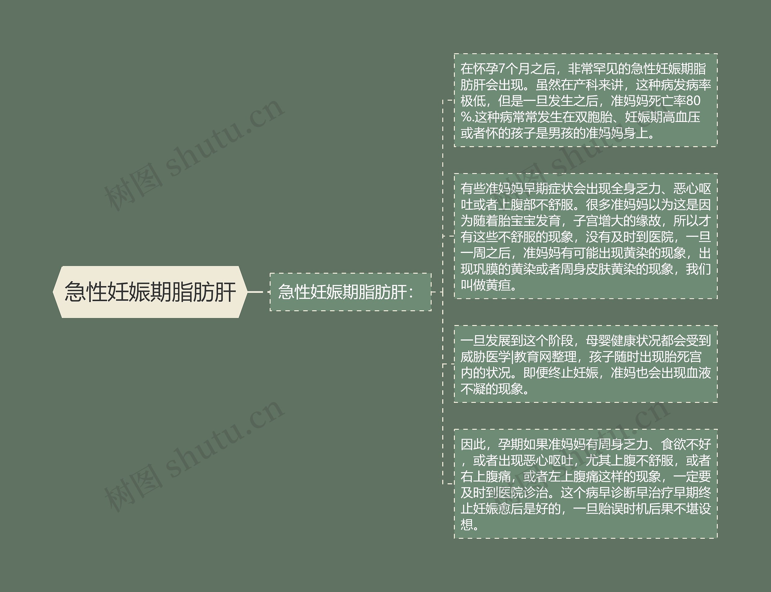 急性妊娠期脂肪肝思维导图