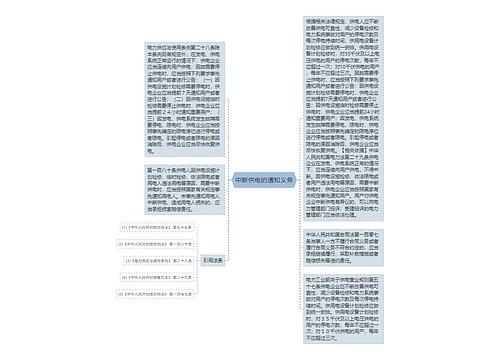 中断供电的通知义务