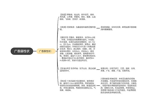 广香藤性状