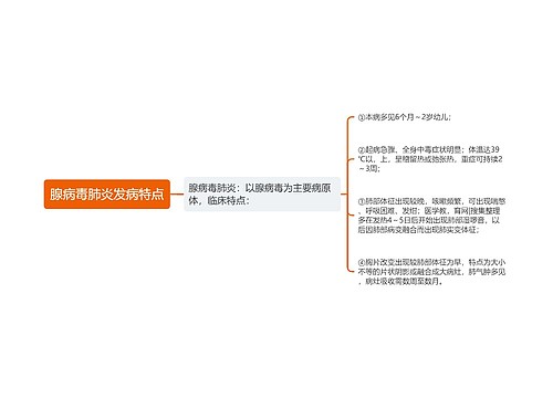 腺病毒肺炎发病特点