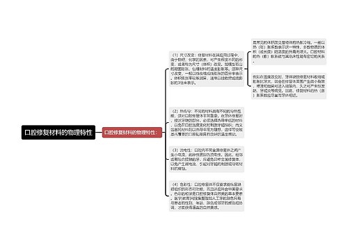 口腔修复材料的物理特性