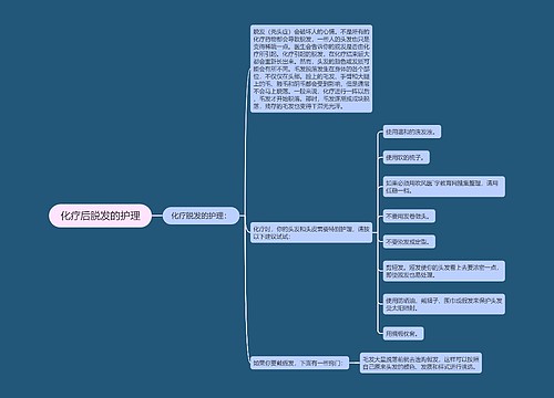 化疗后脱发的护理