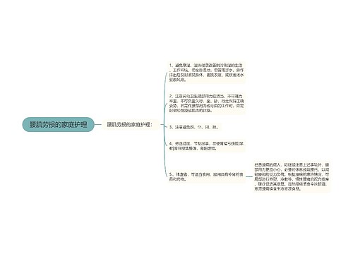 腰肌劳损的家庭护理