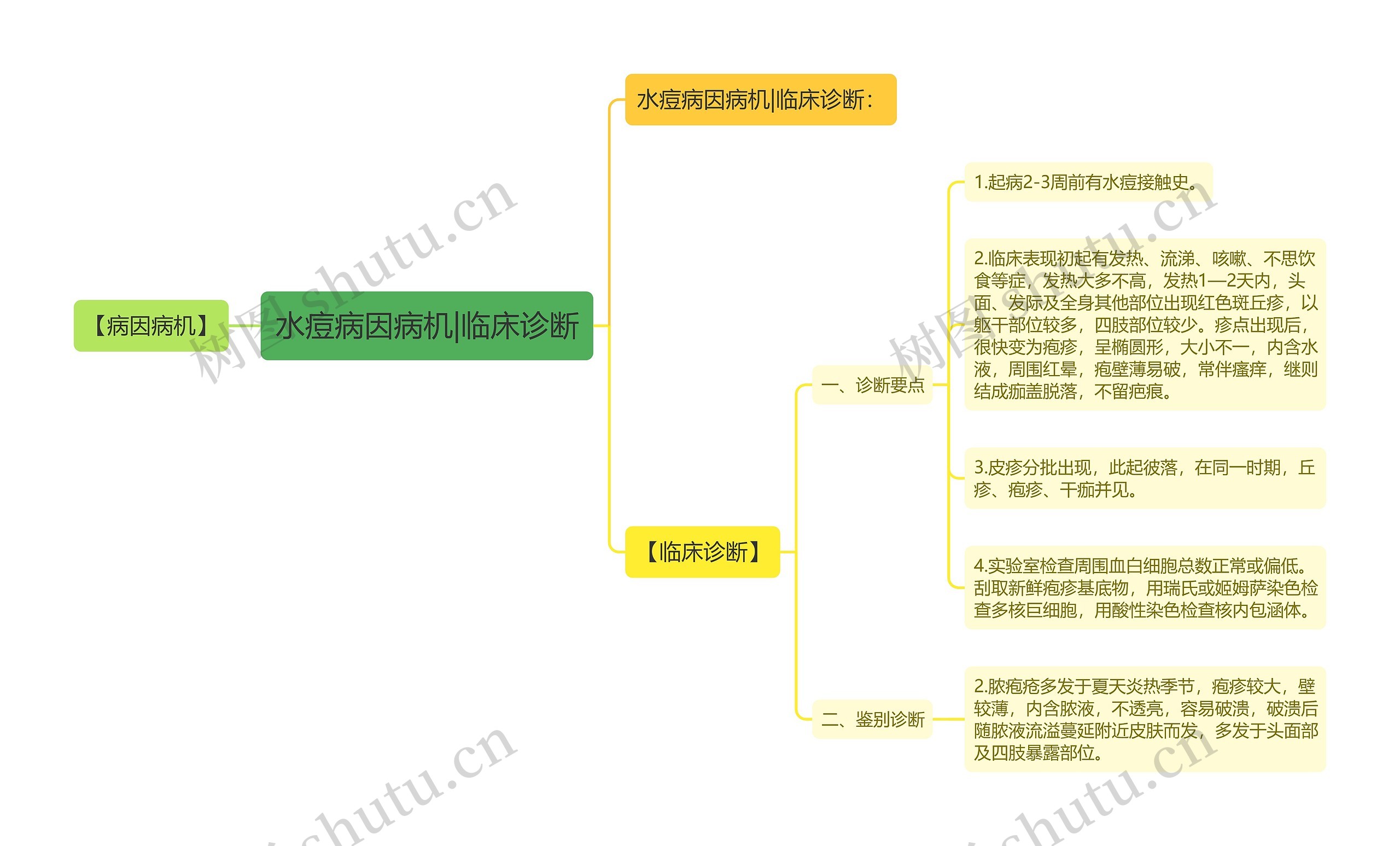 水痘病因病机|临床诊断思维导图