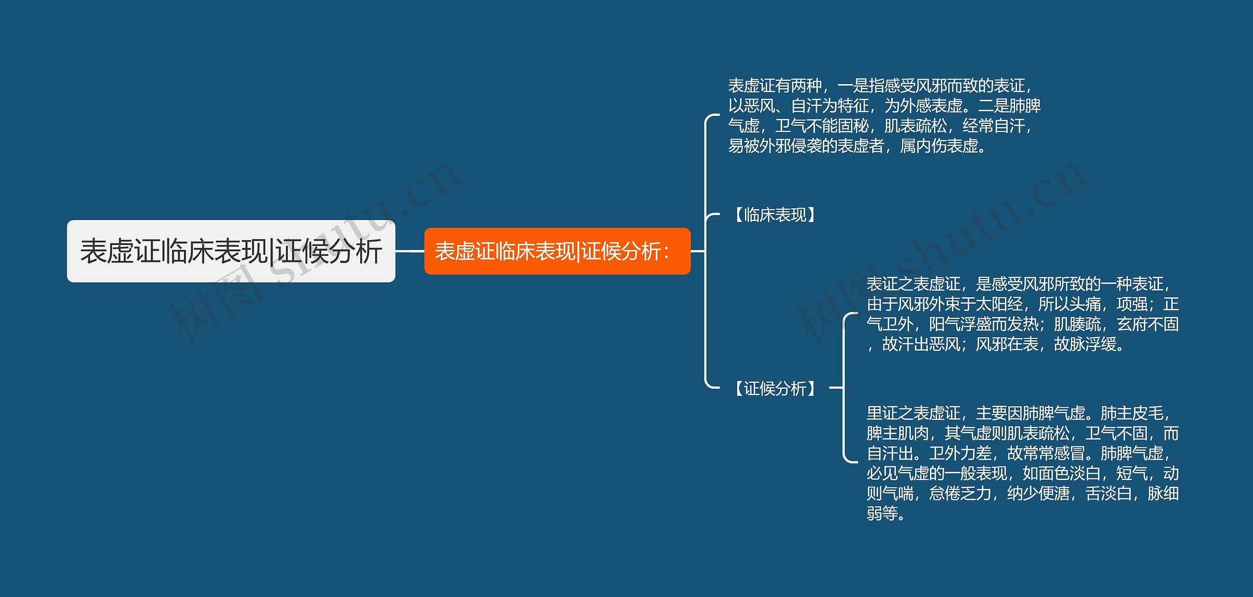 表虚证临床表现|证候分析思维导图