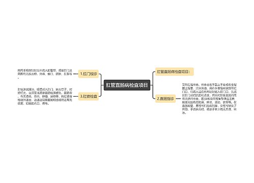 肛管直肠病检查项目