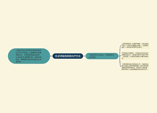 乳牙滞留的疾病治疗方法