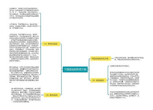 下颌运动的形式介绍