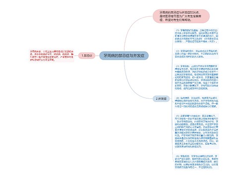 牙周病的禁忌症与并发症