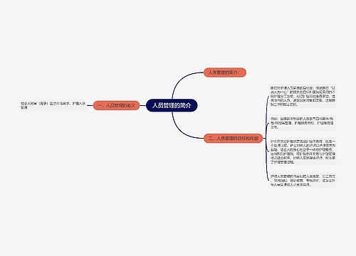 人员管理的简介