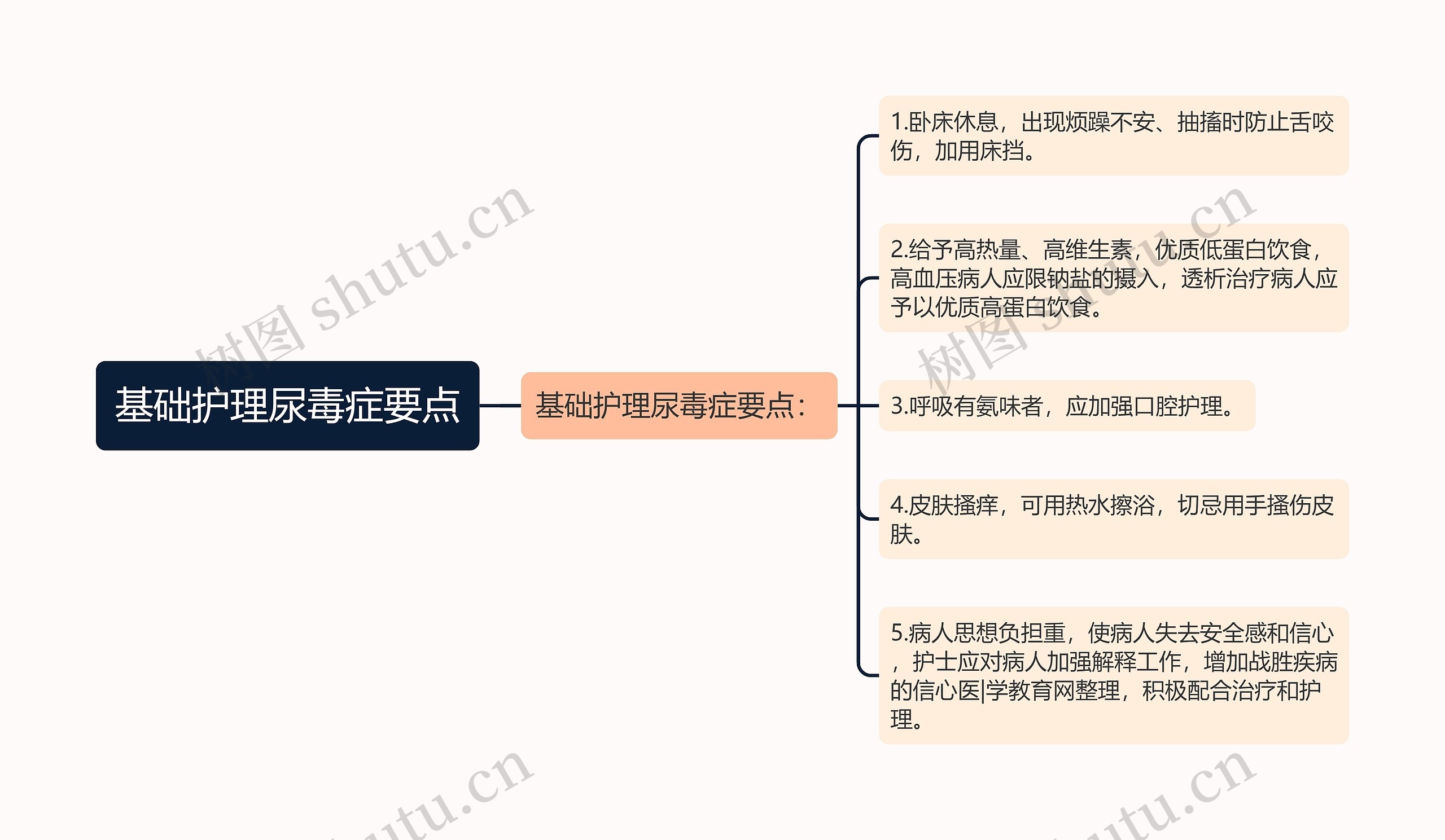 基础护理尿毒症要点思维导图