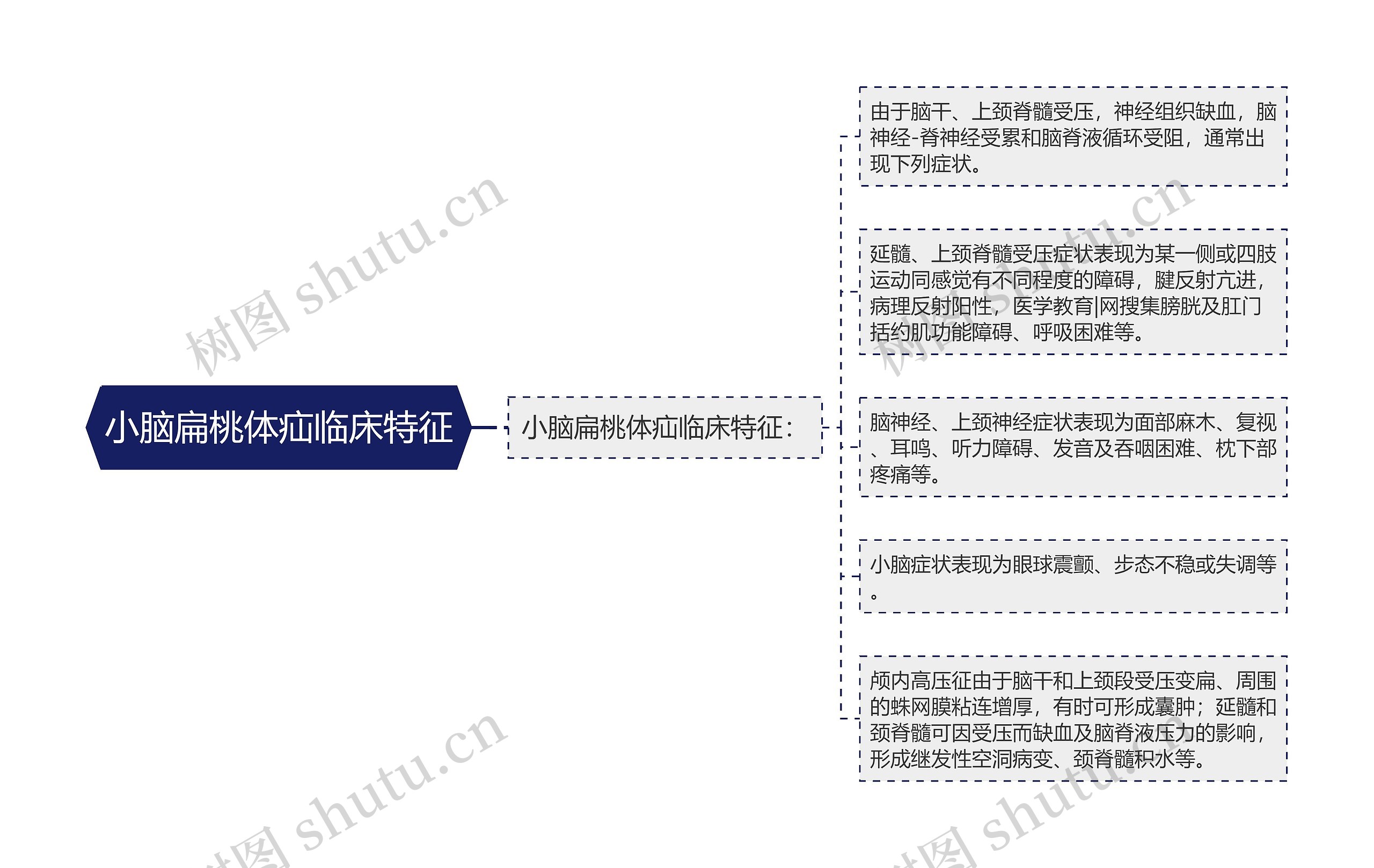 小脑扁桃体疝临床特征思维导图