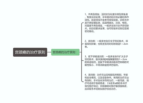 宫颈癌的治疗原则