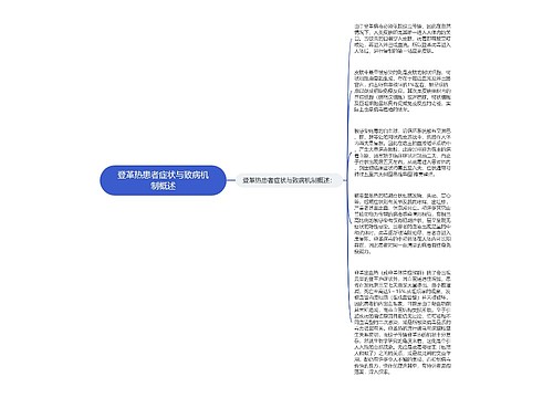 登革热患者症状与致病机制概述