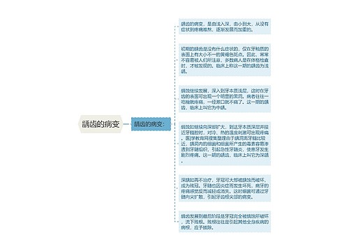 龋齿的病变