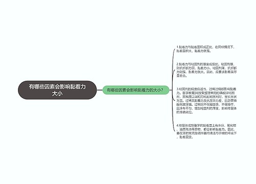 有哪些因素会影响黏着力大小