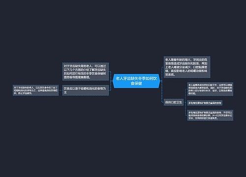 老人牙齿缺失冬季如何饮食保健