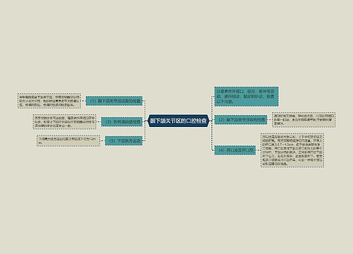 颞下颌关节区的口腔检查