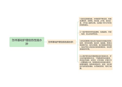 怎样基础护理创伤性脑水肿