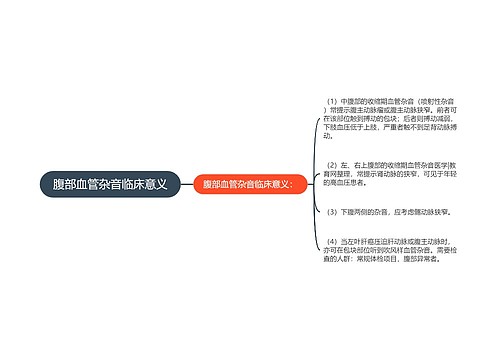 腹部血管杂音临床意义