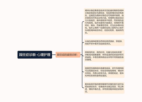 躁狂症诊断-心理护理