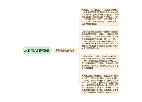 尿路感染的并发症