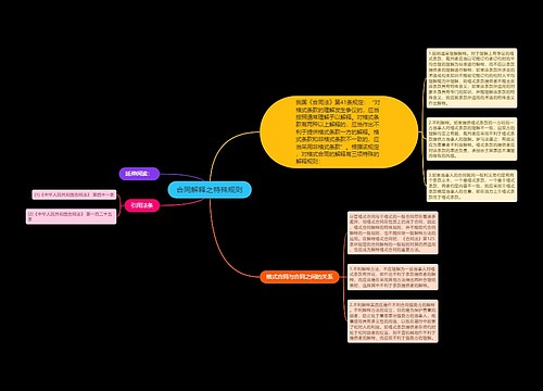 合同解释之特殊规则