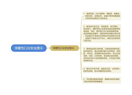 球菌性口炎安全提示